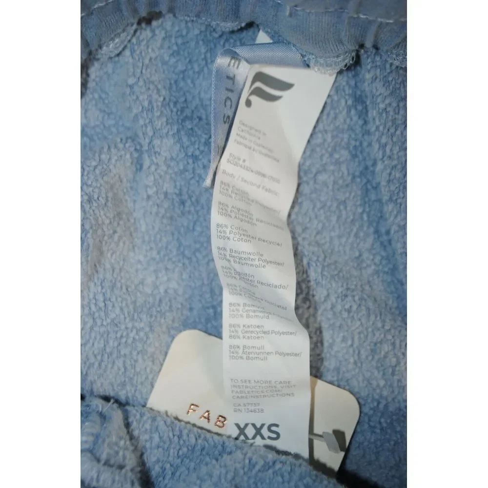New Fabletics Womens Eco Conscious Terry Sweatshorts Blue Size XXS $65 - Picture 4 of 5